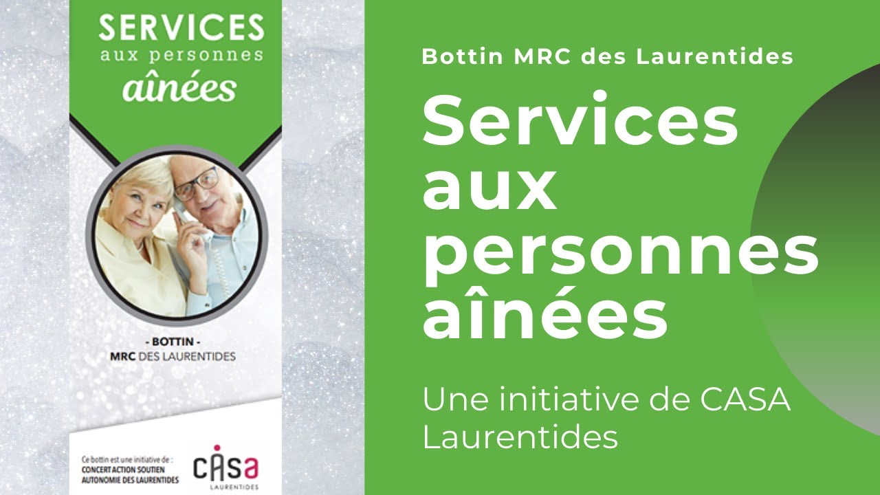 Bottin des ressources pour les aînés de la MRC des Laurentides