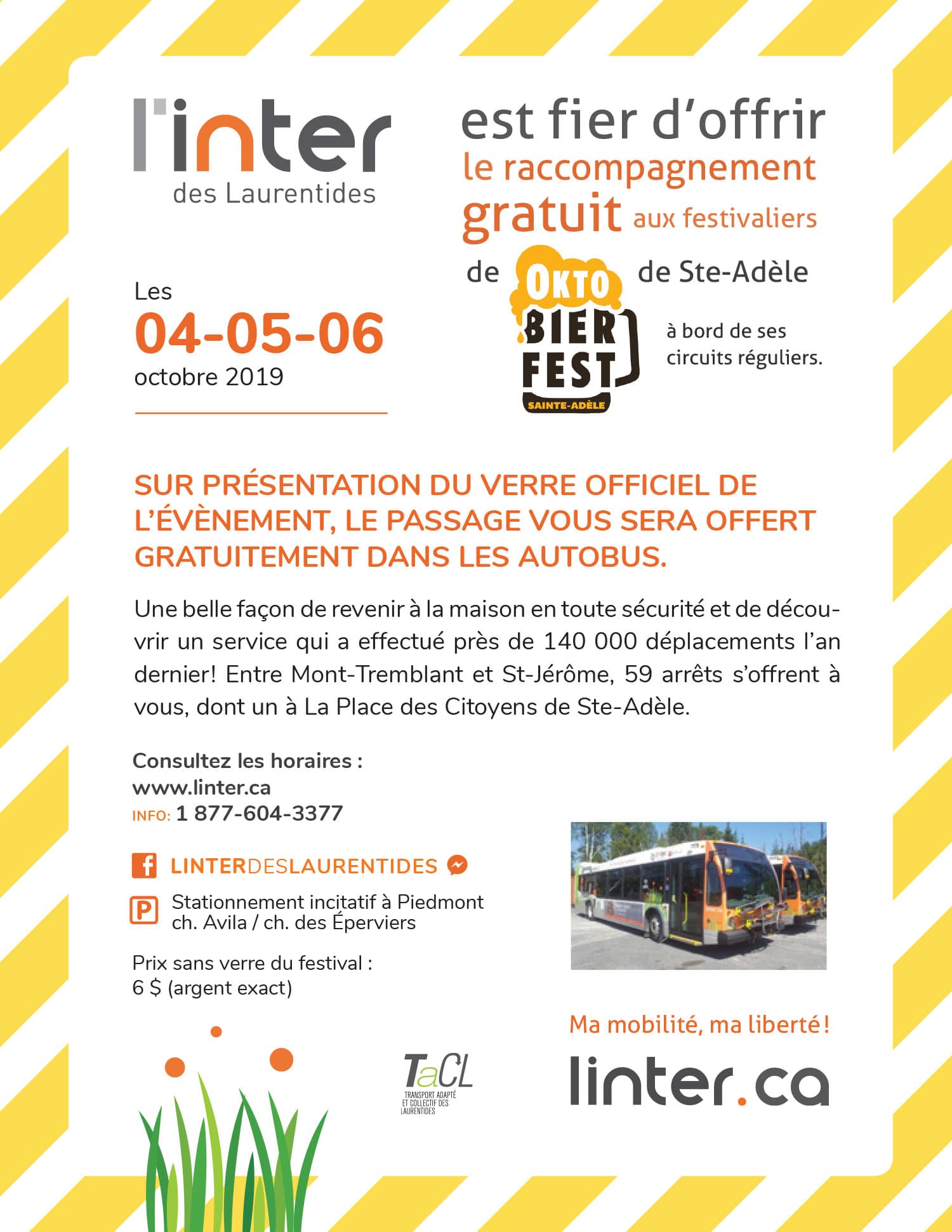 Service de raccompagnement gratuit octobierfest 2019